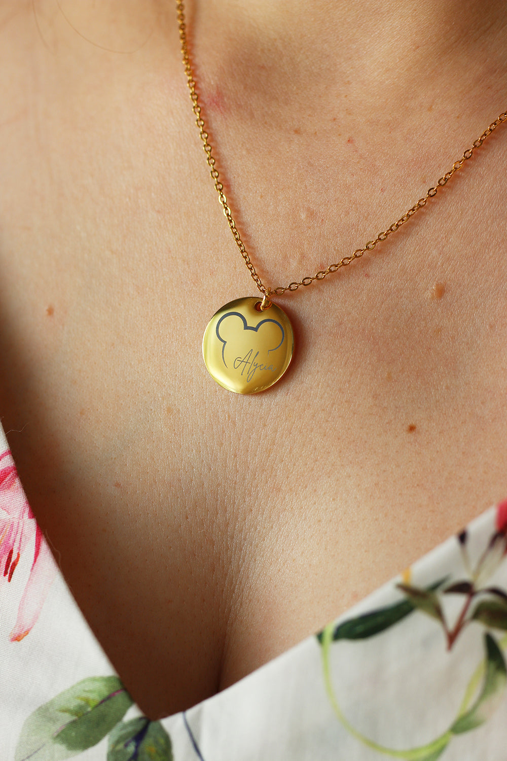 Collier pendentif Disney prénom