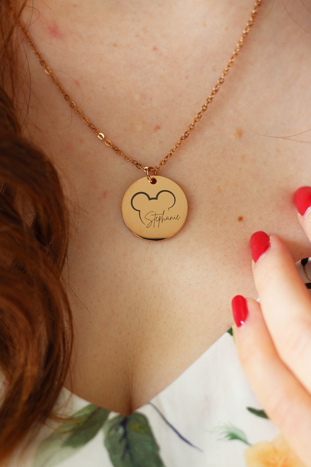 Collier pendentif Disney prénom