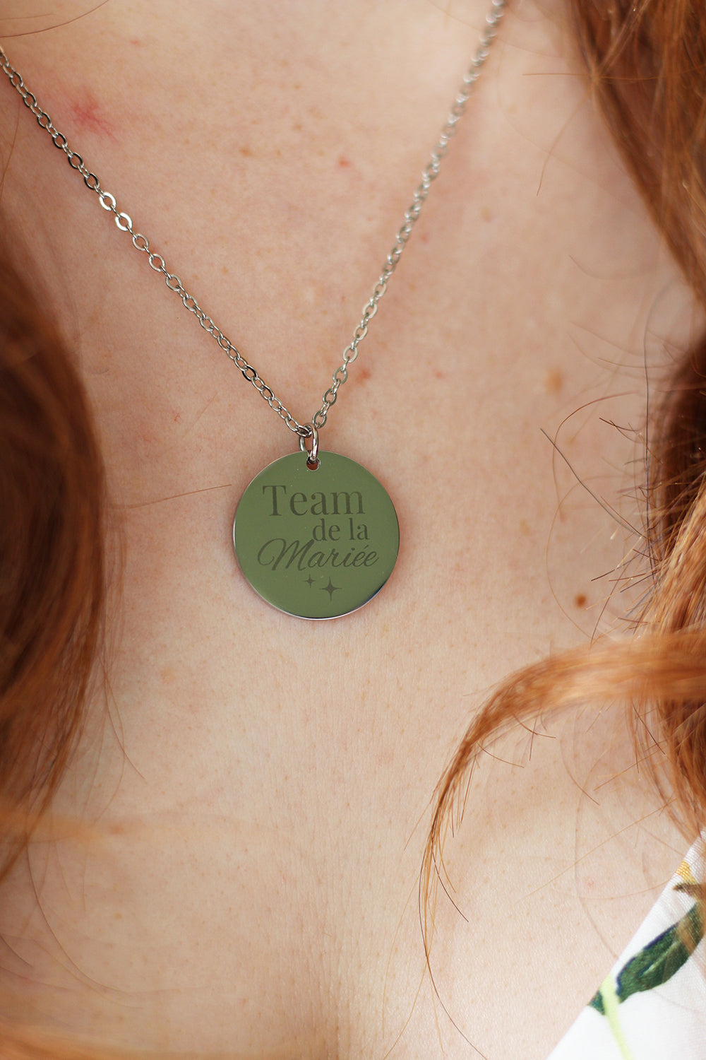 Collier pendentif "Team de la Mariée"