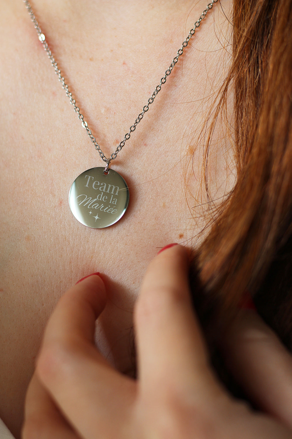 Collier pendentif "Team de la Mariée"