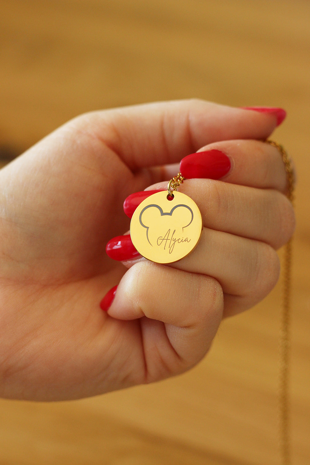 Collier pendentif Disney prénom