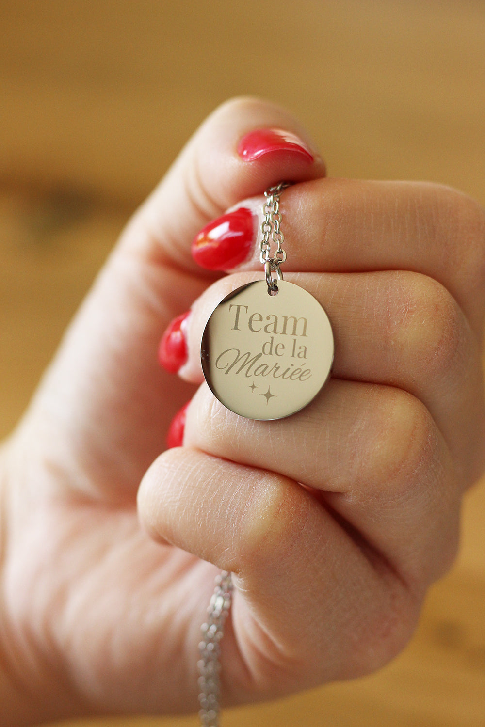 Collier pendentif "Team de la Mariée"